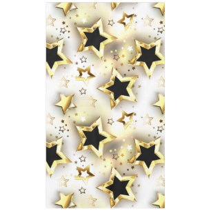 Light seamless with gold stars tablecloth