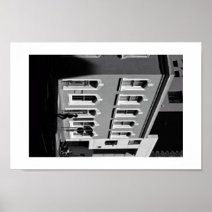 Light Shadows BNW Architecture Street Cape Poster