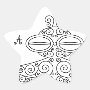 light shield clay star sticker