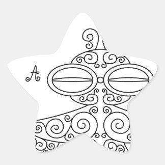 light shield earthen star sticker