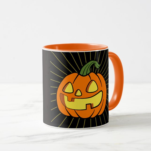 Light shines in the darkness Jack-o-lantern Mug (Front Right)