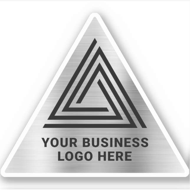 Light Silver Faux Foil Triangular Logo (Front)