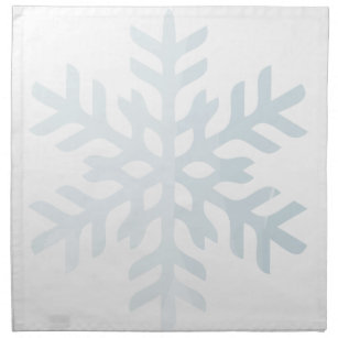 Light Simple Snowflake Cloth Napkins