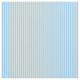 Light Sky Blue and Beige Coloured Lines Pattern Fabric