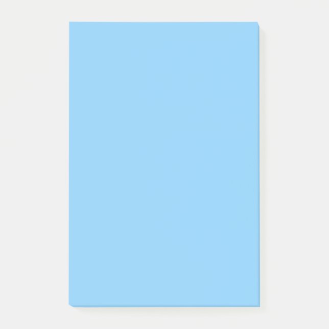 Light Sky Blue Bold Colour Complementing Post-it Notes (Front)