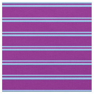 Light Sky Blue & Purple Coloured Pattern Fabric