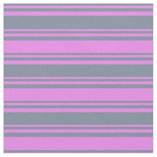 Light Slate Gray and Violet Lined Pattern Fabric