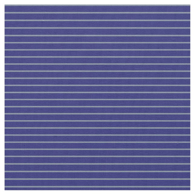 Light Slate Grey and Midnight Blue Coloured Lines Fabric (Close Up)