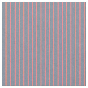 Light Slate Grey & Light Coral Lines Fabric