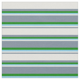 Light Slate Grey, Light Cyan, Sky Blue, and Green Fabric