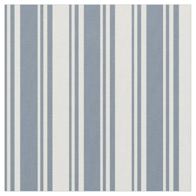 Light Slate Grey & Light Yellow Stripes Pattern Fabric (Close Up)