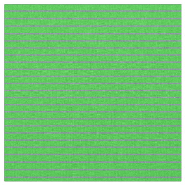 Light Slate Grey & Lime Green Lines Fabric (Close Up)