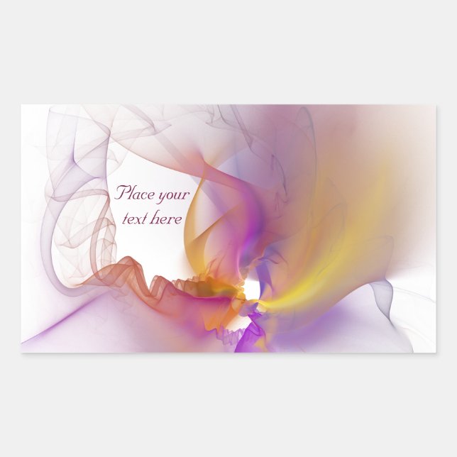 Light Smoke Rectangular Sticker (Front)