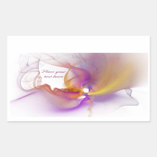 Light Smoke Rectangular Sticker