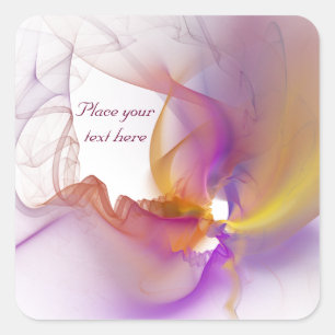 Light Smoke Square Sticker