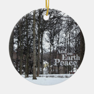 Light Snow Ceramic Ornament