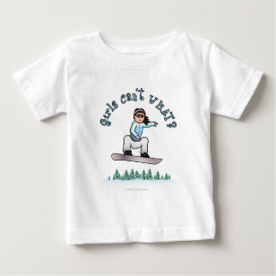Light Snowboarder Baby T-Shirt