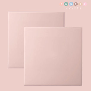 Light Soft Pale Pastel Pink Colour Ceramic Tile
