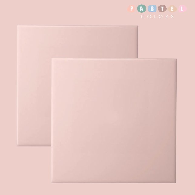 Light Soft Pale Pastel Pink Colour Ceramic Tile (Light Soft Pale Pastel Pink Color Ceramic Tile)