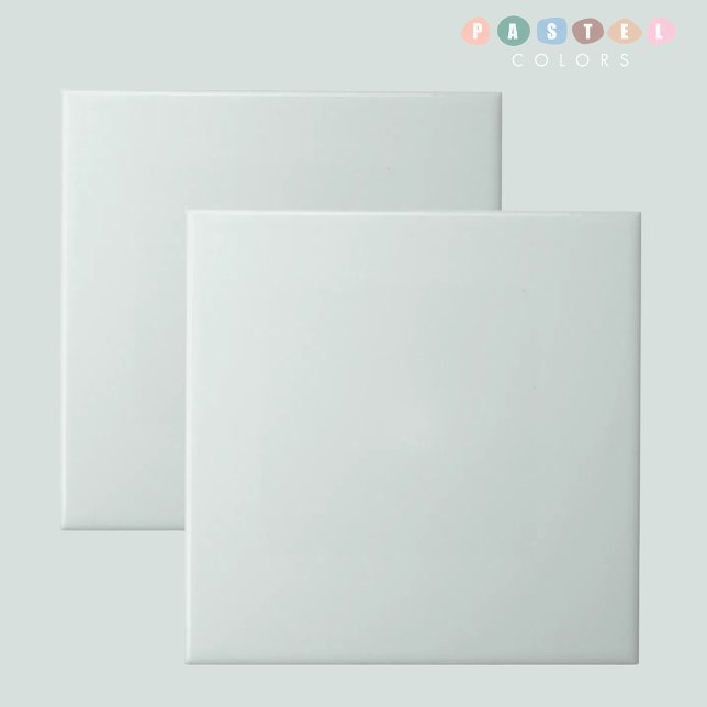 Light Soft Pastel Light Sage Teal Green Colour  Ceramic Tile (Light Soft Pastel Light Sage Teal Green Color Ceramic Tile)