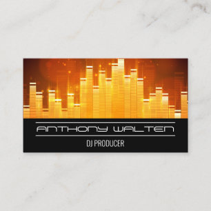 Light Sound Bar Equalizer Business Card