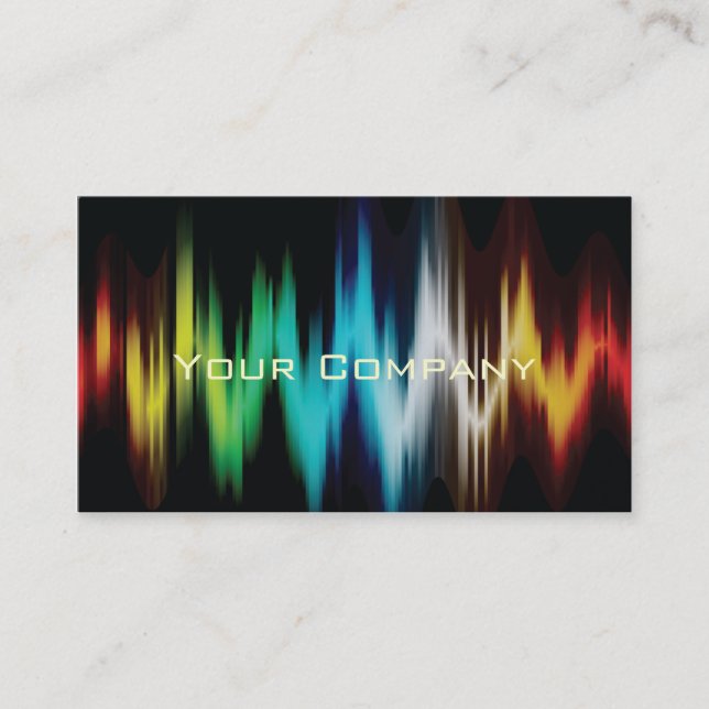 light spectrum abstract business cards. business card (Front)