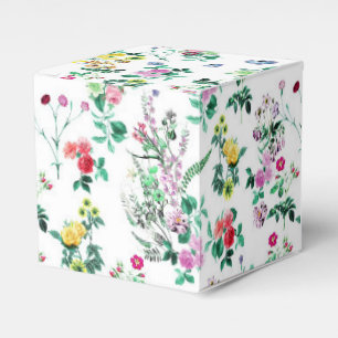 Light Spring Floral Pattern Favour Box