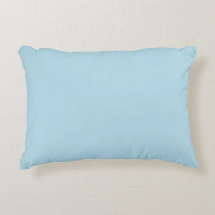 Light Spun Sugar Blue, Solid Colour Pastel Blue Decorative Cushion