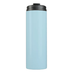 Light Spun Sugar Blue, Solid Colour Pastel Blue Thermal Tumbler