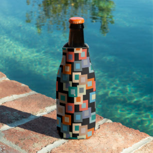 Light Squares on Dark Bottle Cooler