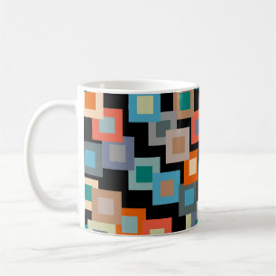 Light Squares on Dark Coffee Mug