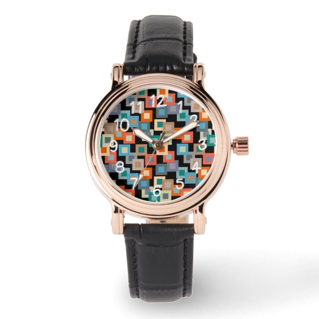 Light Squares on Dark Watch (Front)