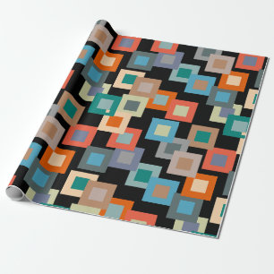 Light Squares on Dark Wrapping Paper
