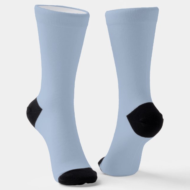 Light Steel Blue Solid Colour Socks (Angled)