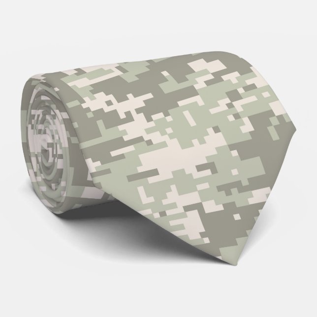 Light Storm Urban Digital Camo Customisable Tie (Rolled)