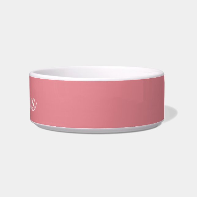 Light Strawberry Pink Customisable Bowl (Right)