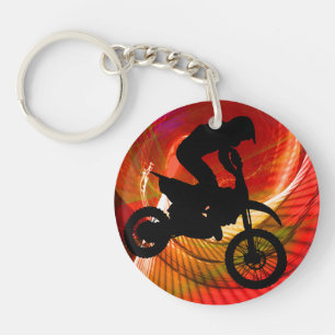 Light Streaks in a Wind Tunnel Key Ring