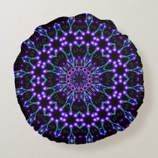 Light Structures Mandala Round Cushion