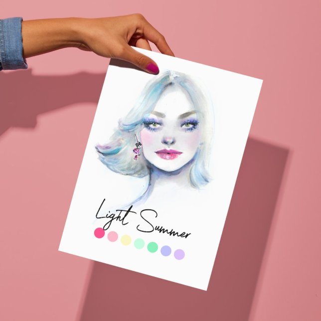 Light Summer Type Seasonal Colour Analysis Art Poster (Creator Uploaded)