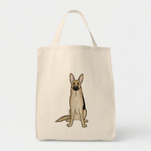 Light Tan German Shepherd Dog Cute GSD Lover's Tote Bag