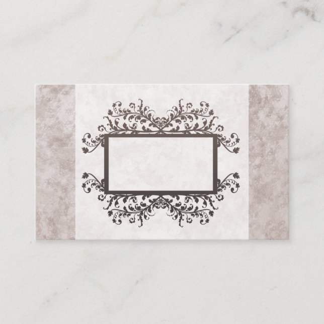 Light Tan Marble Business Cards (Front)