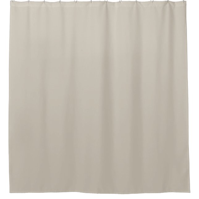 Light Tan Solid Colour - Accessible Beige SW 7036 Shower Curtain (Front)