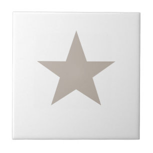 Light Taupe Star Ceramic Tile