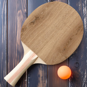 Light Teak Wood Ping Pong Paddle