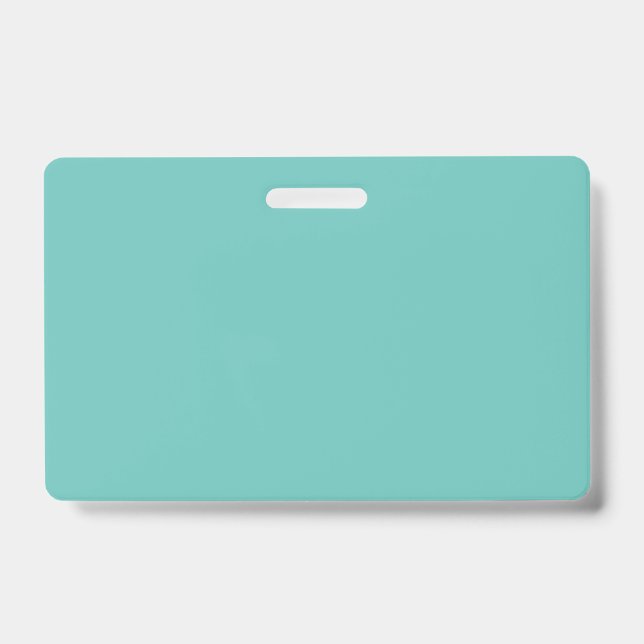 Light Teal #6BC388, Half Baked ID Badge (Front)