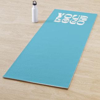 Light Teal Custom Logo Promotional Business Yoga Mat