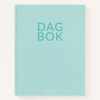 Light Teal Dagbok Notebook