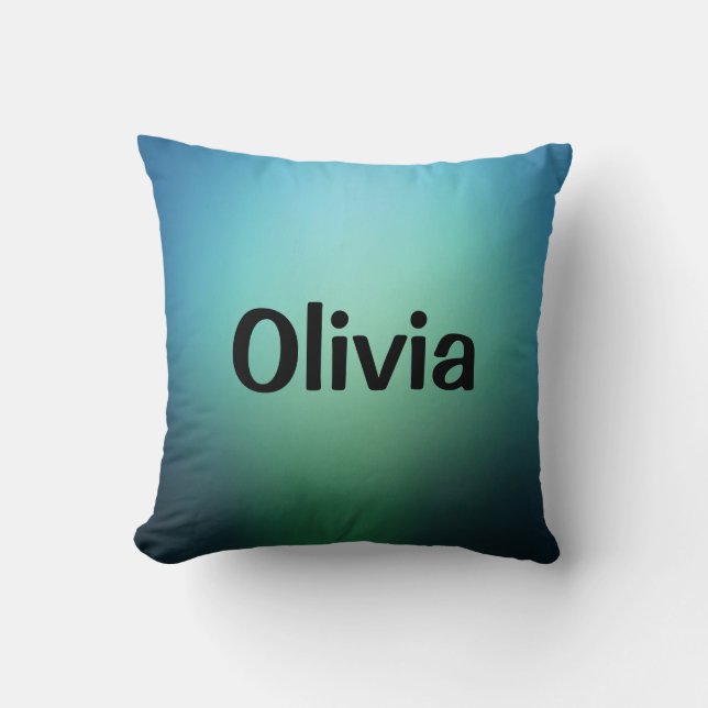 Light teal emerald green cushion (Front)