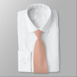 Light Terracotta Hidden Initials Solid Colour Tie<br><div class="desc">Light Terracotta Hidden Initials Solid Colour. For the groom and groomsmen or everyday use, with initials hIdden on the back which you can easily personalise or delete if not required. Can be changed to any colour of your choice via the Customise Further option, or please message me if you need...</div>