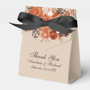 Light Terracotta Rustic Thank You Wedding Favour Box